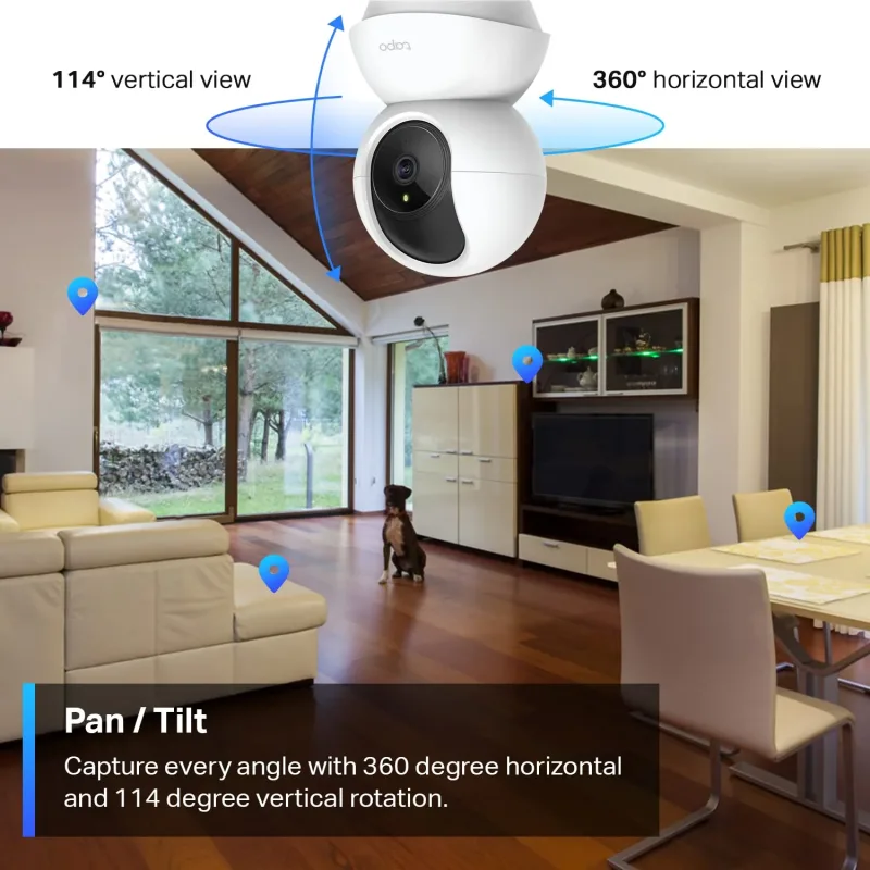 Pan/Tilt 2K Indoor Security Camera, Tapo C210