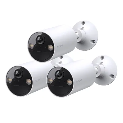 Tapo C402, telecamera di sicurezza wireless da esterno 1080P, bianca, confezione da 3