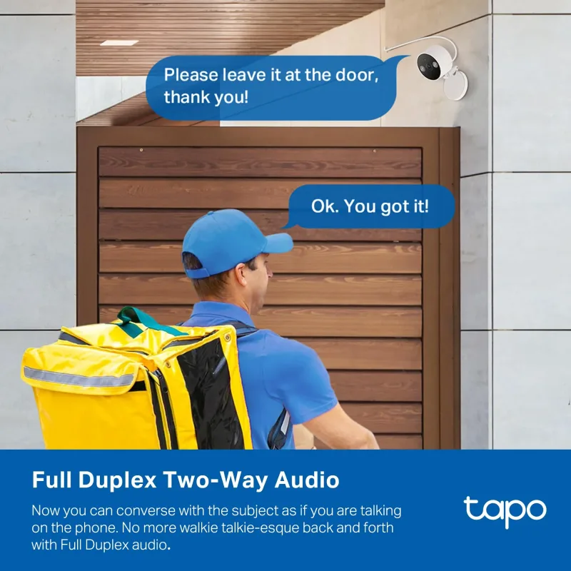 Telecamera di sicurezza da interno/esterno 2K QHD, Tapo C120