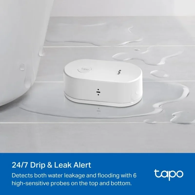 Sensore smart IP67 per perdite d'acqua, richiede hub, Tapo T300