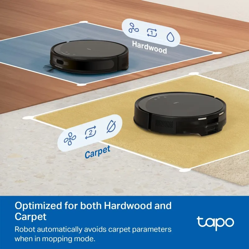 Robot aspirador y fregasuelos MagSlim con LiDAR y base de vaciado automático, Tapo RV20 MAX Plus