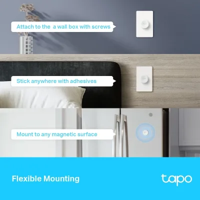 Interruttore dimmer smart con telecomando, richiede hub, bianco, Tapo S200D