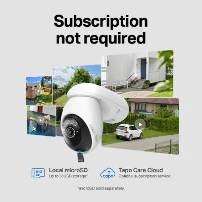 Tapo C660 Kit 4K Solar Outdoor Pan/Tilt Security Camera, VistaCam 360 2-Pack