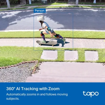 4K Pan/Tilt Wired Outdoor Security Camera with Smart Hub, Tapo C560WS 4-Pack + H500