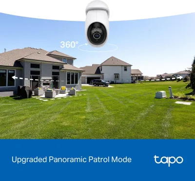 Telecamera di sicurezza esterna cablata 4K con pan/tilt, Tapo C560WS