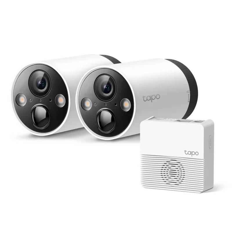 Sistema di telecamere da esterno 2K QHD con hub, Tapo C420S2