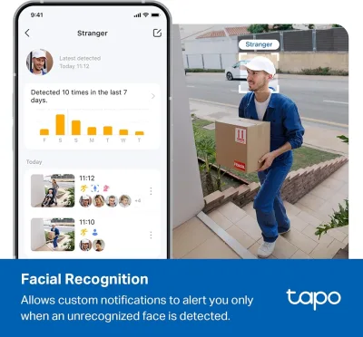 4K Pan/Tilt Wired Outdoor Security Camera with Smart Hub, Tapo C560WS 4-Pack + H500