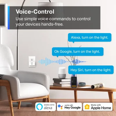 Apple Home Smart Plug Mini 15A, Tapo P125(2-Pack)