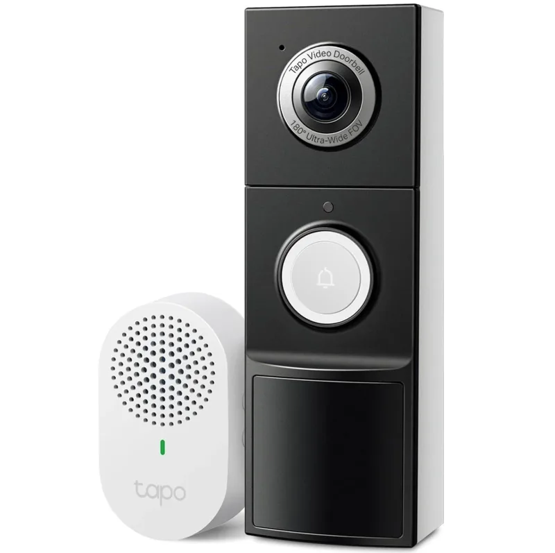 Front Door Security Plus Bundle – 2K Video Doorbell Camera + Fingerprint Door Lock