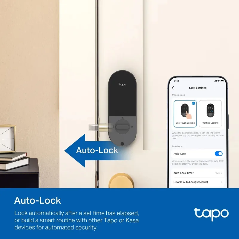 Front Door Security Plus Bundle – 2K Video Doorbell Camera + Fingerprint Door Lock