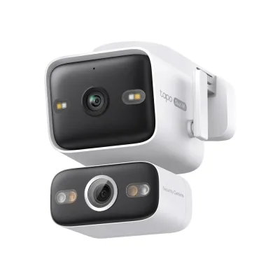 4K 雙鏡頭有線平移/傾斜 PoE 安全攝影機，Tapo C575D