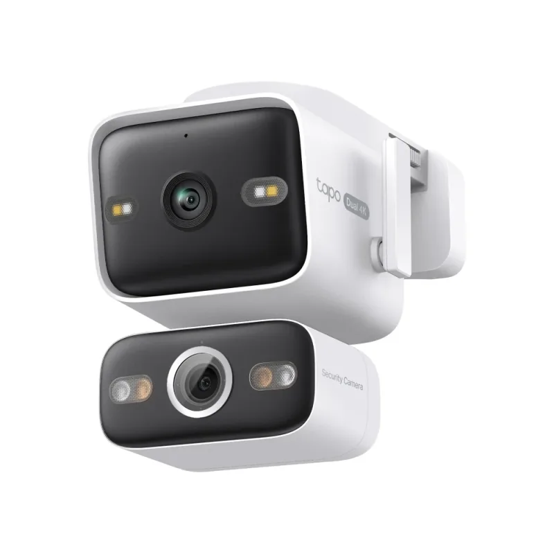 4K 雙鏡頭有線平移/傾斜 PoE 安全攝影機，Tapo C575D