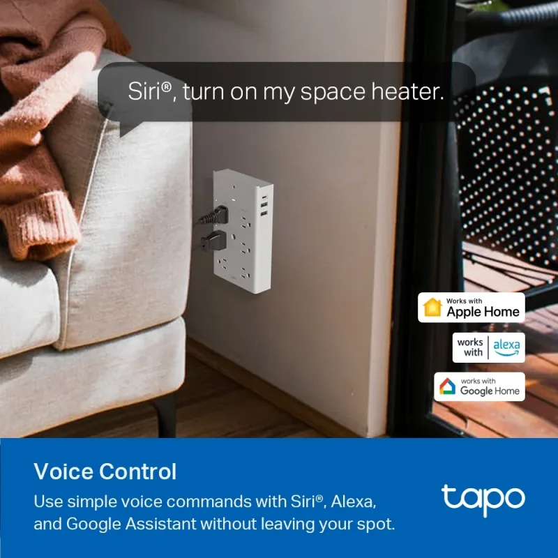 Smart Plug WiFi Outlet Extender, Surge Protect, Tapo P306