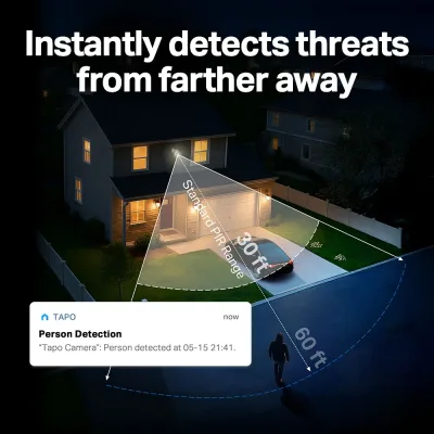 Tapo C660 Kit 4K Solar Outdoor Pan/Tilt Security Camera, VistaCam 360 2-Pack