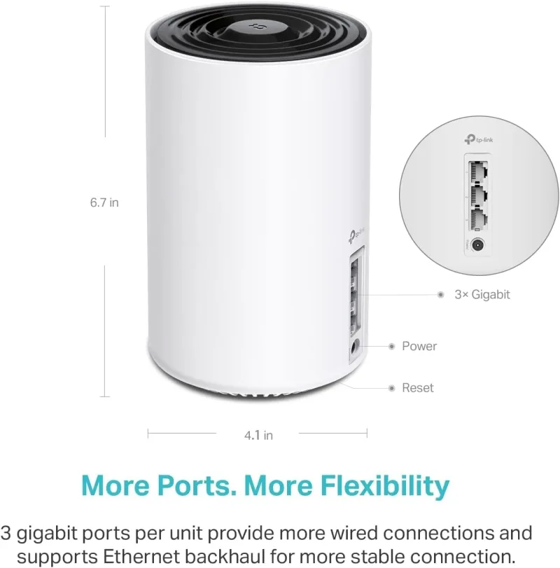 Wi-Fi 6E Tri-Band AXE5400 Mesh Router, Deco XE75 1-Pack
