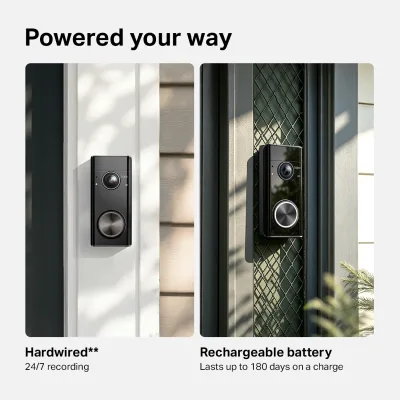 Doorbell Pro, vídeo 4K con detección por radar, con cable/batería, Tapo D260
