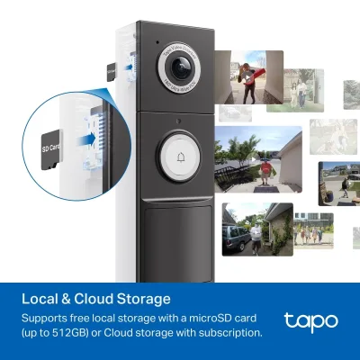 Front Door Security Plus Bundle – 2K Video Doorbell Camera + Fingerprint Door Lock