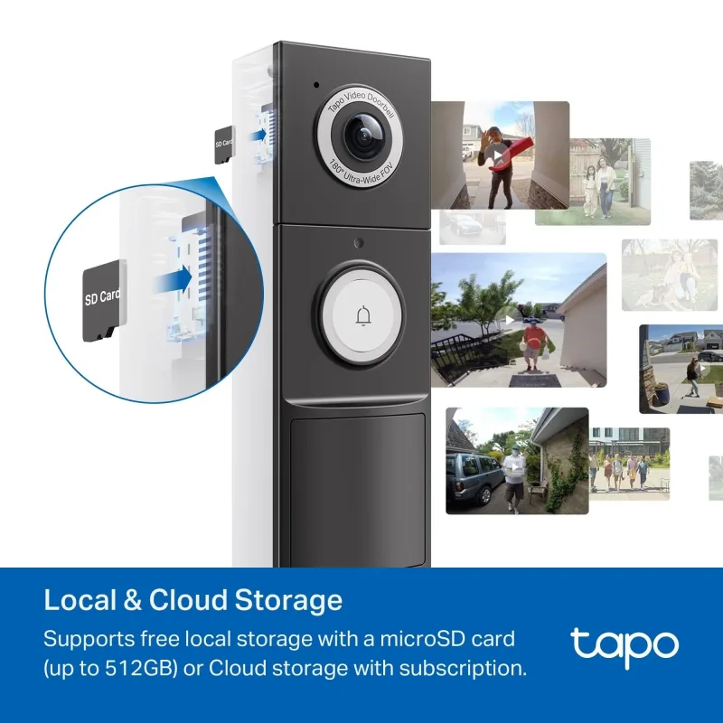 Front Door Security Plus Bundle – 2K Video Doorbell Camera + Fingerprint Door Lock