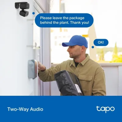2K Pan/Tilt Indoor/Outdoor Security Camera  HybridCam 360, Tapo C217(2-Pack)