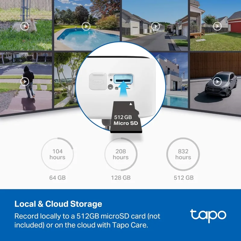 1080P smarte kabellose Outdoor-Überwachungskamera, Tapo C400 3er-Pack
