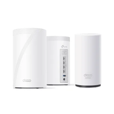 Deco 7 Pro Outdoor Wi-Fi 7 Mesh System Bundle, Deco BE63 2-pack BE10000 e BE25-Outdoor