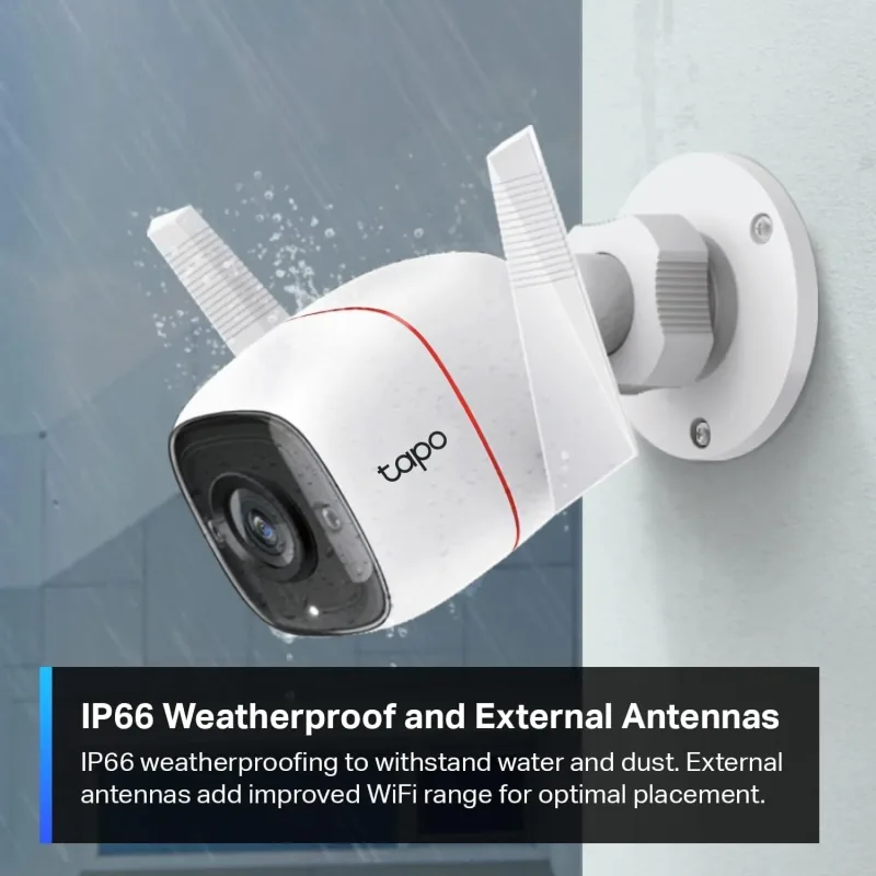 2K IP66 Outdoor Security Camera, Tapo C310