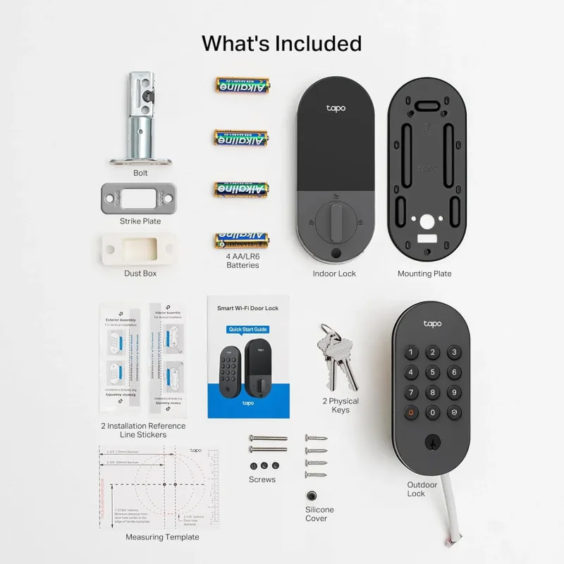 Front Door Security Bundle – 2K Video Doorbell Camera + Keyless Door Lock