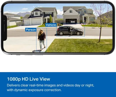Tapo C402, telecamera di sicurezza wireless da esterno 1080P, bianca, confezione da 3