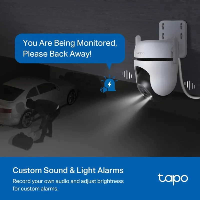 Pan/Tilt 2K QHD IP66 Outdoor Security Camera, Tapo C520WS