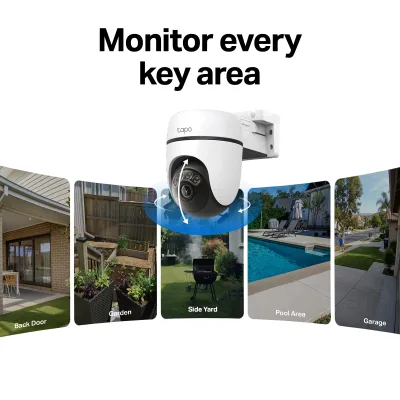 2K Solar-Powered Pan/Tilt Security Camera, Tapo C610 KIT
