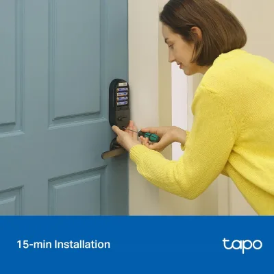 キーレス スマートWi-Fi デッドボルト ドアロック Tapo DL100 2個パック