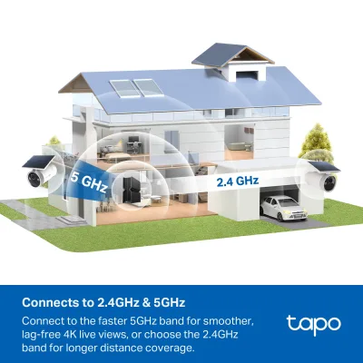 Tapo C465 MagCam 4K Built-In Solar Battery Powered Security Camera, 2-Pack