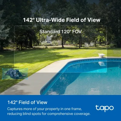 MagCam 2K Solar QHD Outdoor Security Camera, Tapo C425 Kit V2 4-Pack