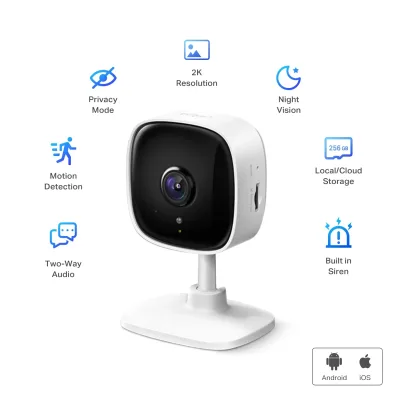 Telecamera di sicurezza interna 2K, Tapo C110
