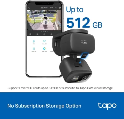 2K Pan/Tilt Indoor/Outdoor Security Camera  HybridCam 360, Tapo C217(2-Pack)