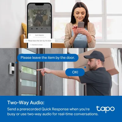 2K Smart Doorbell Battery Powered, Tapo D210
