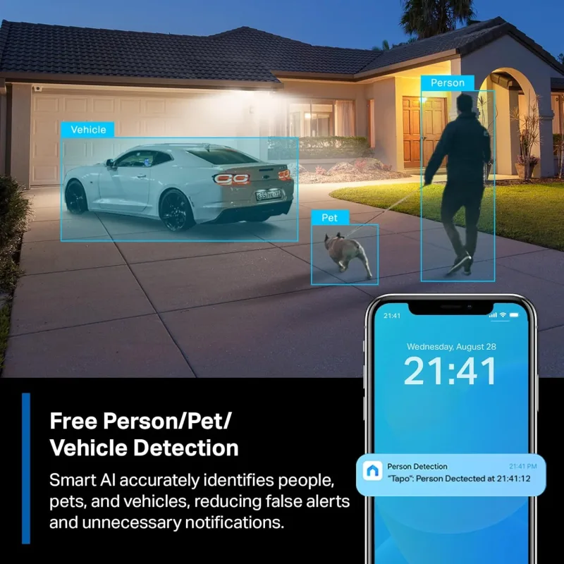 MagCam 2K Wireless Battery Powered Camera, Tapo C425 3-Pack
