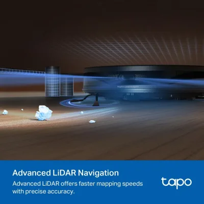 Robot aspirador y fregasuelos MagSlim con LiDAR y base de vaciado automático, Tapo RV20 MAX Plus