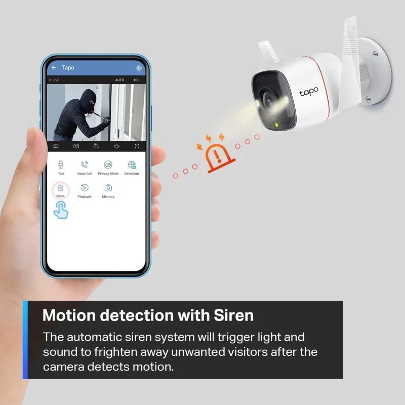 2K IP66 Outdoor Security Camera, Tapo C310
