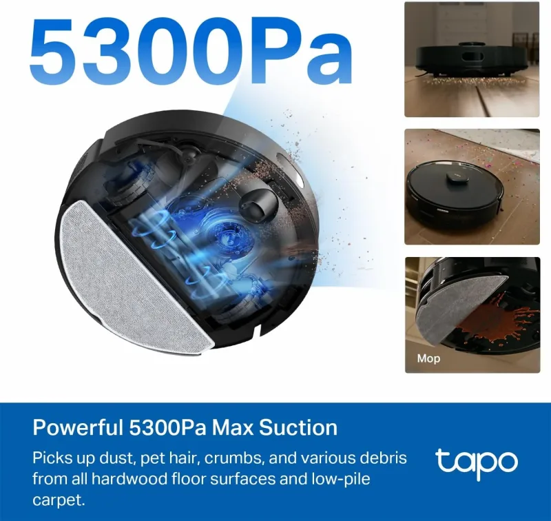 MagSlim LiDAR Robot Vacuum & Mop, Tapo RV20 MAX