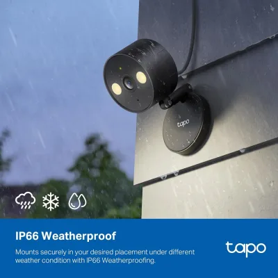 4-Pack 2K QHD Indoor/Outdoor Security Camera Black Tapo C121