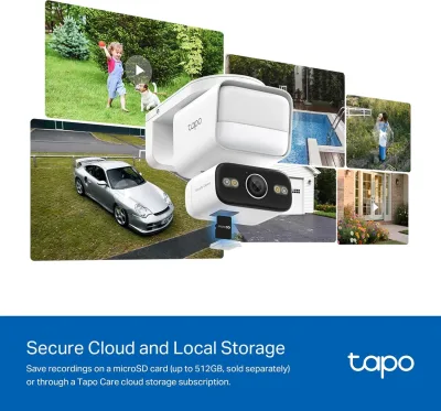 Telecamera con faretto IP65 Pan/Tilt 2K, Tapo C710