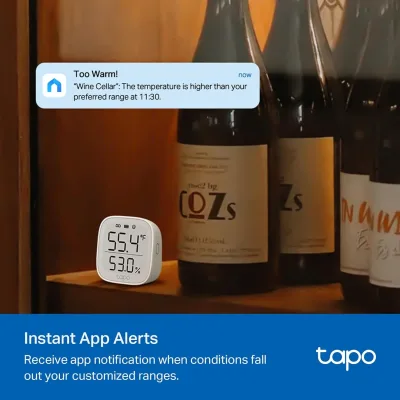 Smart Temperature & Humidity Monitor, Hub Required, Tapo T315