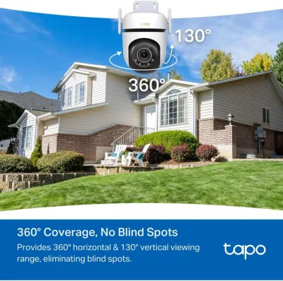 Cámara de seguridad exterior 360 con giro e inclinación 3K 5MP, Tapo C530WS