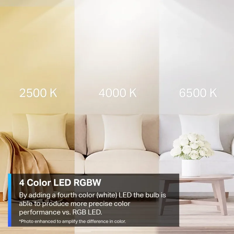 Dimbara RGBW-smartlampor, Tapo L530E (2-pack)