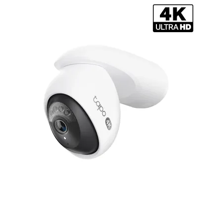Telecamera di sicurezza esterna cablata 4K con pan/tilt, Tapo C560WS