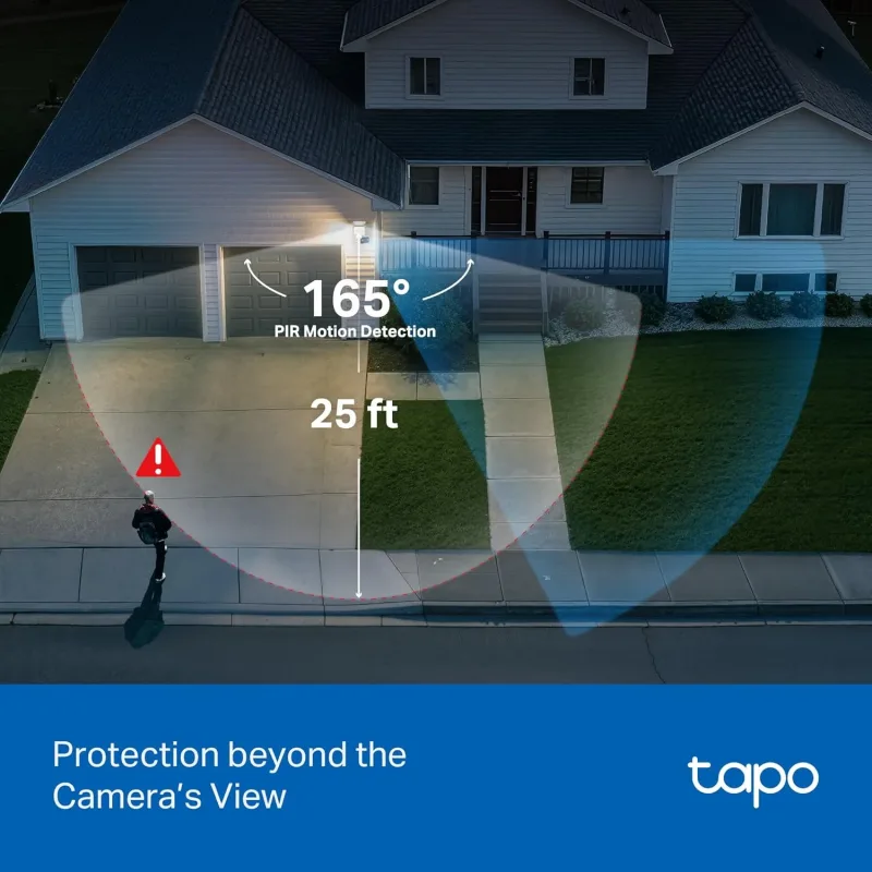 Telecamera con faretto IP65 Pan/Tilt 2K, Tapo C710