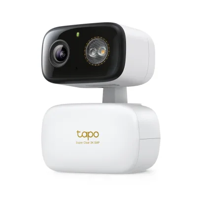 Telecamera di sicurezza Pan/Tilt da interno/esterno 3K, Tapo C236 HybridCam 360
