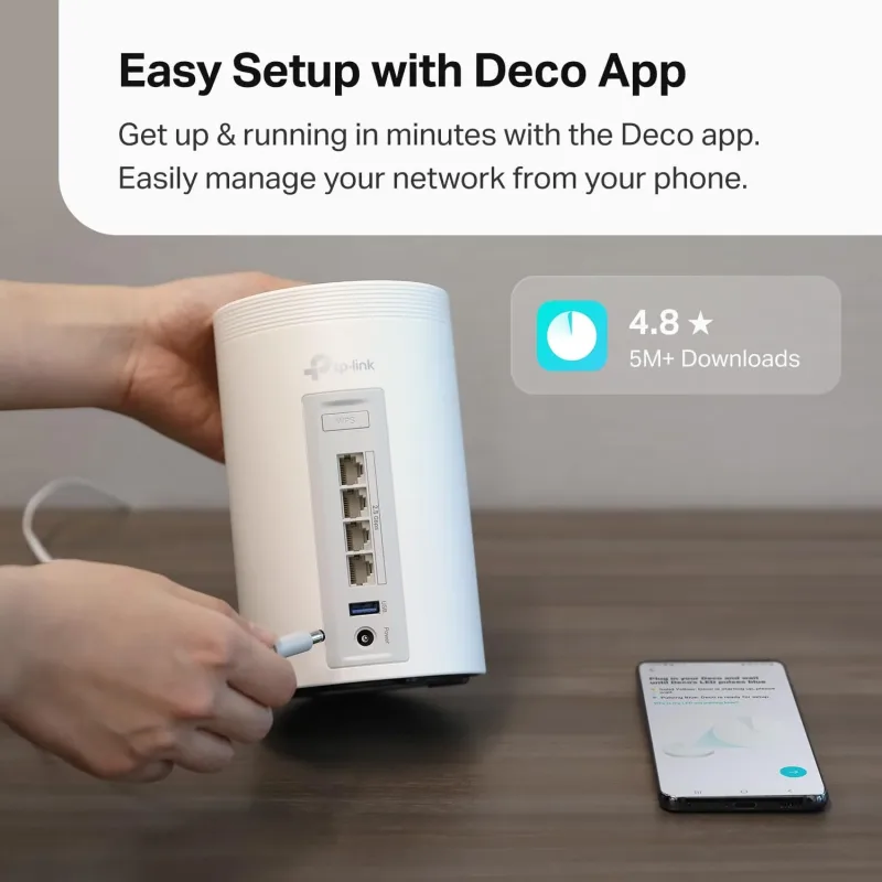 Deco 7 Pro BE10000 Tri-Band Wi-Fi 7 Mesh System, Deco BE63 2-Pack