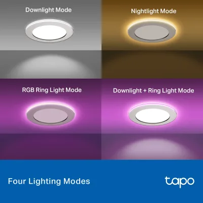 Smart Recessed Downlight Kit 4-Inch, Tapo L730-4 4-Pack